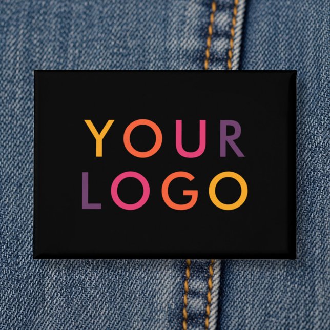 Badge Marque de logo d'entreprise Noir (Créateur téléchargé)