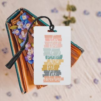 Badge Marque-page de citation inspirante