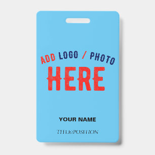 BADGE MARQUE VÉRIFIÉE BLEU CIEL SWAG MODERNE SUR MESURE 