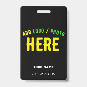BADGE MARQUE VERIFIEE NOIRE PERSONNALISABLE MODERNE ET C