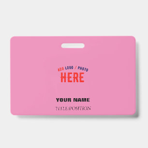 BADGE MARQUE VERIFIEE ROSE PERSONNALISABLE MODERNE ET CH
