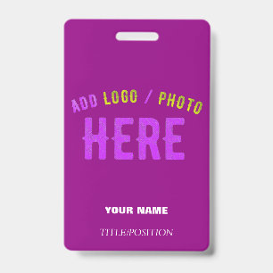 BADGE MARQUE VIOLETTE VERIFIEE MODERNE PERSONNALISABLE A