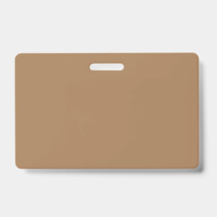 Badge Marron clair #A57C55, Gris Olive