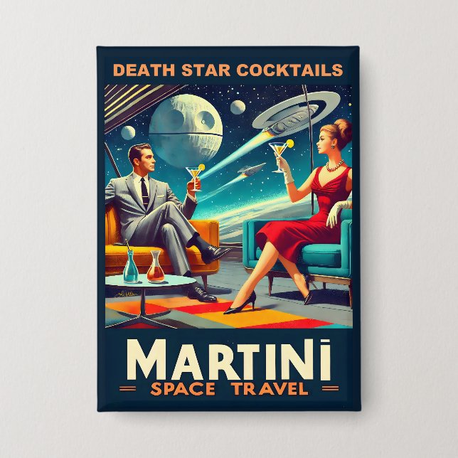 Badge Martini Space Affiches de voyage Death Star Cockta (Recto)