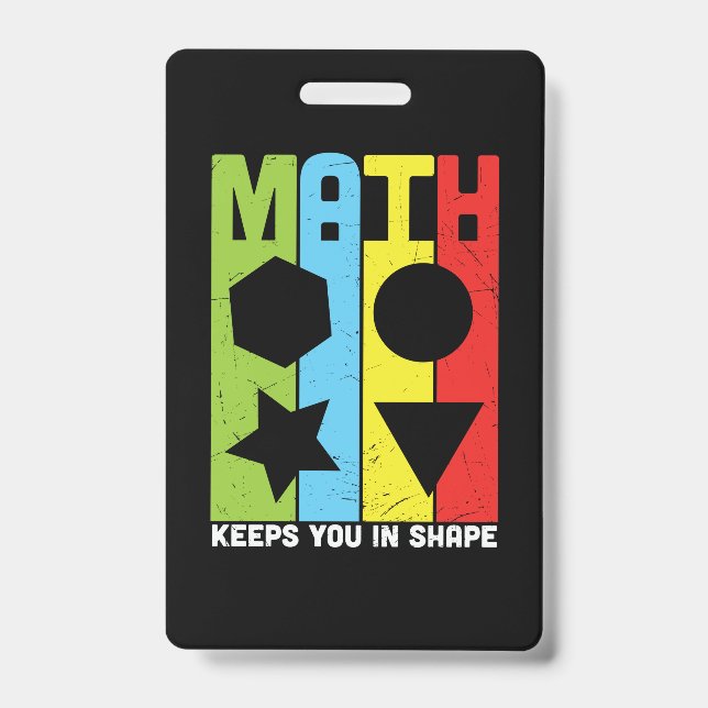 Badge Math Enseignant Math Math vous maintient dans la f (Avant)