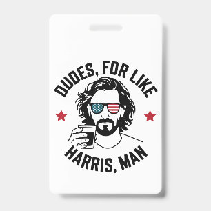 Badge Mecs Pour Comme Harris Man White Dudes Pour Harris