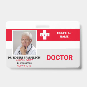 BADGE MÉDECIN MÉDICALE INFIRMIÈRE MÉDECINE D'URGENCE