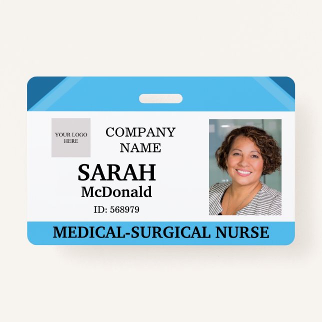 Badge Médecin Médicale Infirmière Soins de santé âgés Co (Devant)