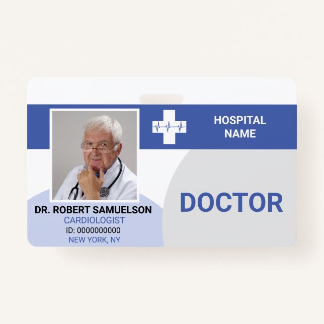 Badge MÉDECIN MÉDICALE INFIRMIÈRE Soins de santé d'urgen (Devant)