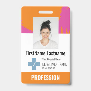 Badge Médecin sur mesure, Infirmière, Aide en santé - ID