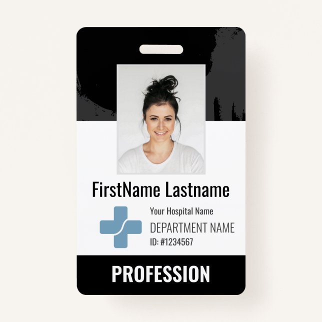 Badge Médecin sur mesure, Infirmière, Aide en santé - ID (Devant)