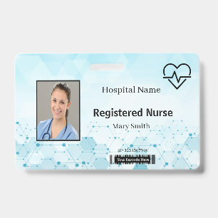 Badge Médical Molécule Lifeline Rythme Cardiaque Photo I