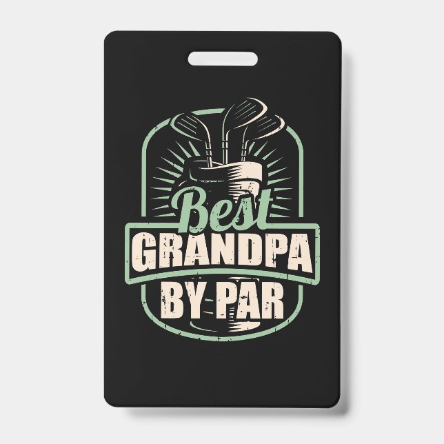 Badge Meilleur Grand-Père Golfeur Par (Avant)