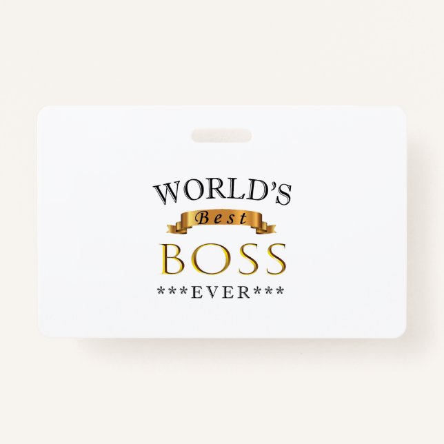 Badge Meilleur patron du monde (Devant)