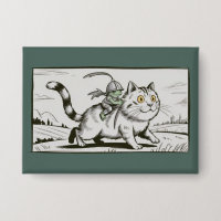 Mème de grenouille de chat drôle Médiéval Vintage