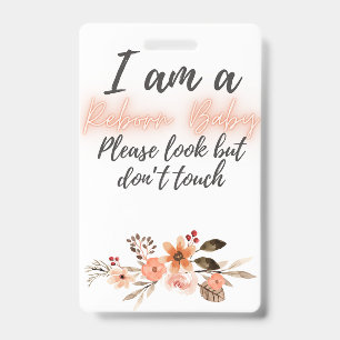 Badge Merci de ne pas toucher l'étiquette de siège auto 