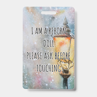 Badge Merci de ne pas toucher l'étiquette de siège auto 