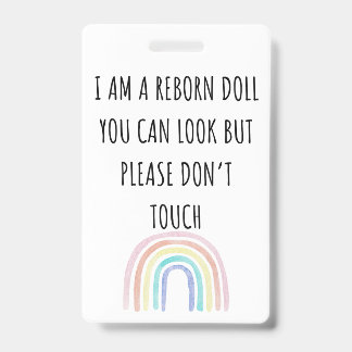 Badge Merci de ne pas toucher l'étiquette de siège auto 