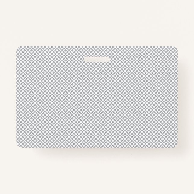 Badge Minimal Grey Polka Dot Pattern  (Dos)