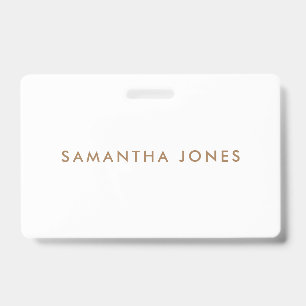Badge Minimaliste Moderne