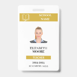 Badge Modèle de carte d'identité personnalisable pour en