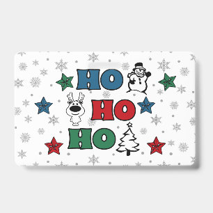 Badge Modèle de Noël Ho-Ho-Ho