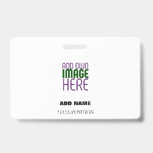 BADGE MODÈLE DE TEXTE D'IMAGE BLANCHE SIMPLE MODERNE