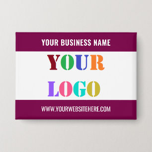 Badge Modèle du logo de l'entreprise personnalisée et du