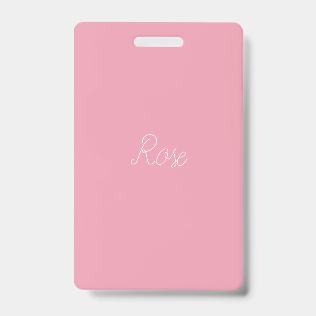 Badge Modèle Rose Clair (Avant)