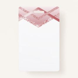 Badge MODÈLE Rosegold Parties scintillant Foil Look