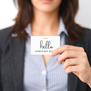 Badge Monogramme Bonjour Nom