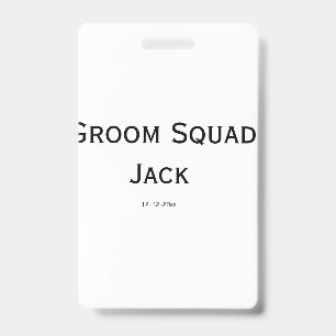 Badge monogramme simple personnalisé ajoutez votre nom m