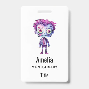 Badge Monstre de Frankenstein drôle Halloween Fun