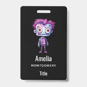 Badge Monstre de Frankenstein drôle Halloween Fun