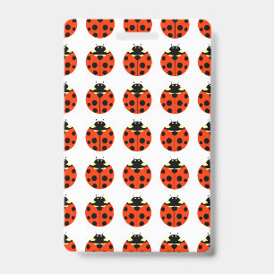 Badge Motif coccinelle