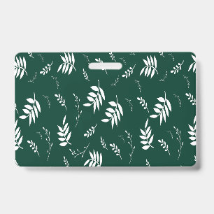 Badge motif de feuille