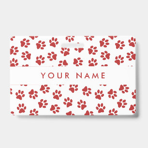 Badge Motif De Pattes, Pattes De Chien, Pattes De Chat,