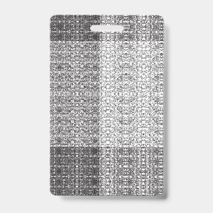 Badge Motif en V répétitif gris clair sur un fond blanc