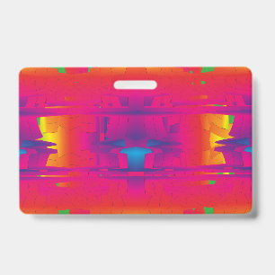 Badge Motif indien de couleur vibrante festive 