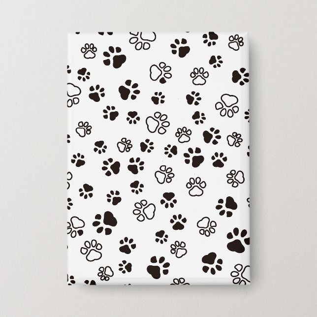 Badge Motif répété des pattes de chat (Recto)