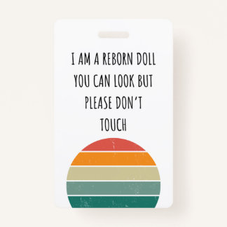 Badge Ne touchez pas à nouveau le siège de voiture de po