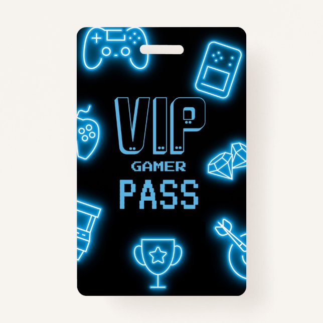 Badge Neon Toute année jeux vidéo anniversaire (Devant)