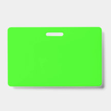 Badge Neon Vert Personnalisé – Étiquette d'Identif