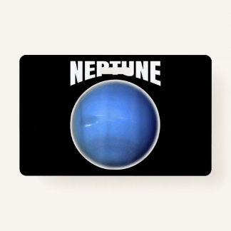 Badge Neptune Design - Science Planète Espace Extérieur