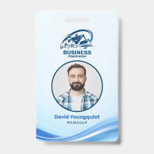 Badge Nettoyage Moderne de Maison au Nettoyeur Haute Pre