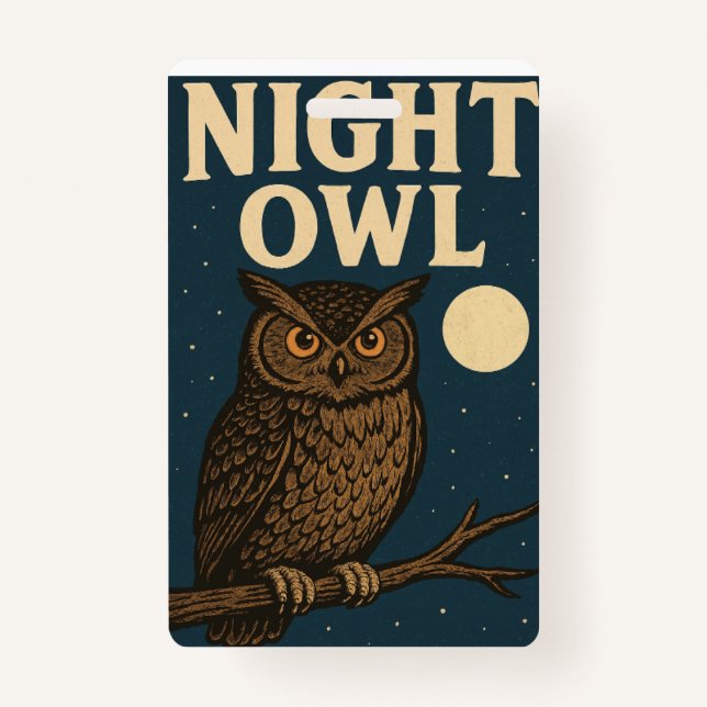 Badge Night Owl (Devant)