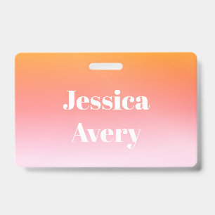 Badge N'importe quel nom   Texte coloré ombré de style r