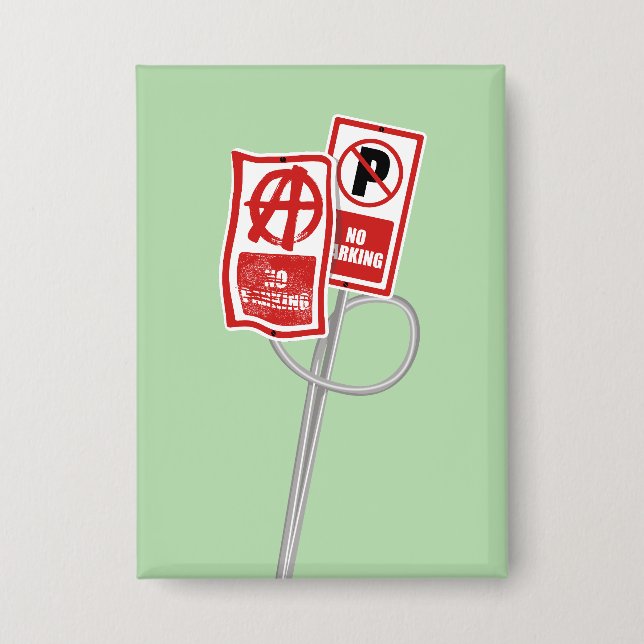Badge No parking anarchy sign (Recto)