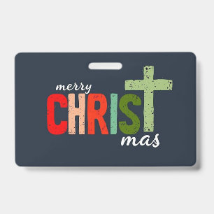 Badge Noël Christian Texte Inspiration