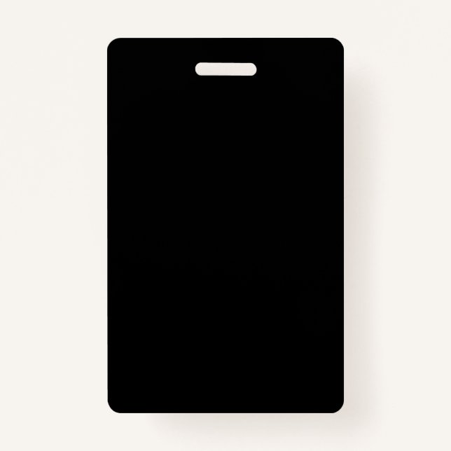 Badge Noir fou (Le Noir le plus foncé) PERSONNALISABLE (Devant)